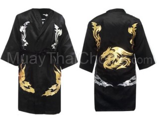 Kanong Peignoir de Boxe Personnalise : Noir Dragon