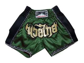 Enfants Short de Boxe Lumpinee : LUMRTO-003-Vert foncé