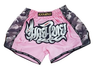 Kanong Rétro Short Muay Thai : KNSRTO-231-Rose