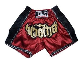 Lumpinee Rétro Short de Muay Thai : LUMRTO-003-Bordeaux