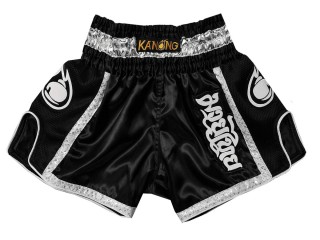 Kanong Rétro Enfants Short de Boxe : KNSRTO-208-Noir