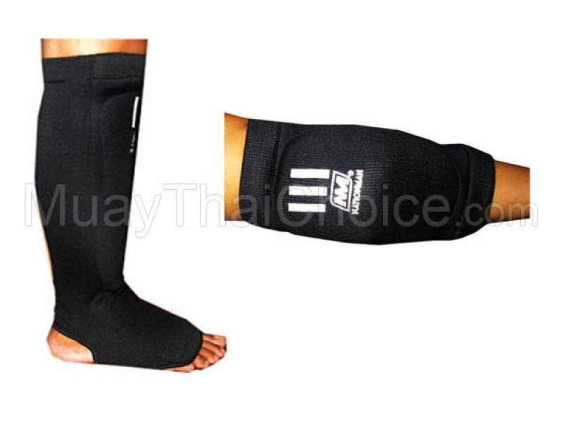 Protege Tibias de Boxe Thaie + Elbow Pads : Select Color