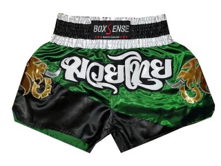 Short de Muay Thai Boxsense : BXS-091-Vert