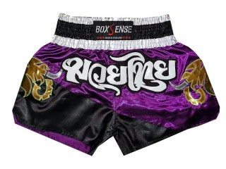 Short de Muay Thai Boxsense : BXS-091-Violet