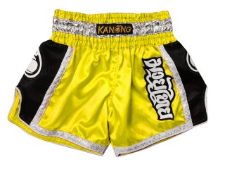 Kanong Rétro Short Muay Thai : KNSRTO-208-Jaune