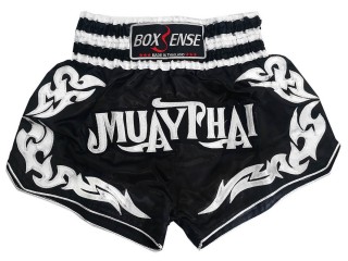 Short Boxe Thai Femme Boxsense : BXS-076-Noir-W