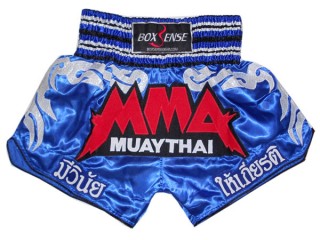 Short de Muay Thai Boxsense : BXS-066-Bleu