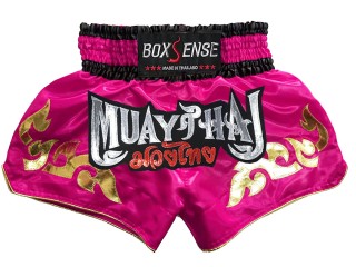 Short de Muay Thai Boxsense : BXS-092-Rose foncé