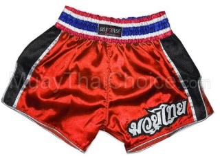 Boxsense Rétro Short Muay Thaï : BXSRTO-001-Rouge