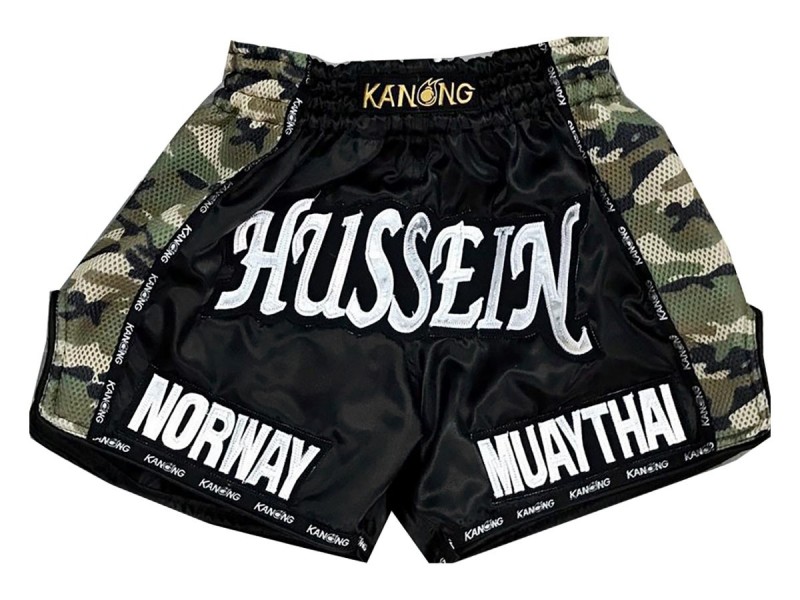 Short de Muay Thai Kick Boxing hommes Personnalisé : KNSCUST-1034