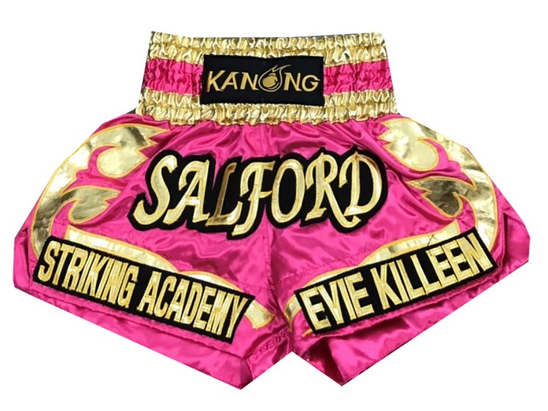 Short de Muay Thai Kickboxing hommes Personnalisé : KNSCUST-1037