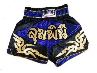 Lumpinee Short de Boxe Thai : LUM-049-Bleu