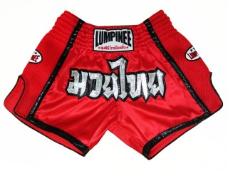 Lumpinee Short de Boxe Thai : LUMRTO-005-Rouge