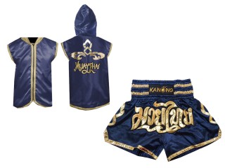 Sweat à capuche Muay Thai + Muay Thai Short Personnalisée : Marine Lai Thai
