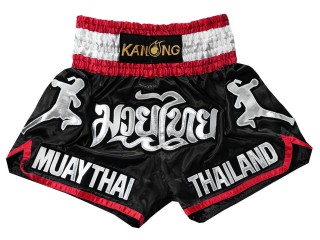 Short de boxe Thai Lumpinee noir / blanc, tarifs abordables en direct de  Thailande