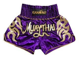 Kanong Short Muay Thai : KNS-134-Pourpre
