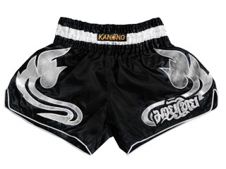 Kanong Rétro Short Muay Thai : KNSRTO-209-Noir