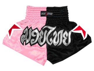 Enfants Short de Boxe Boxsense : BXSKID-005-Rose clair