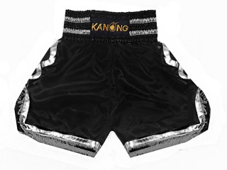 Troncs de Boxe Kanong : KNBSH-201-Noir-Argent