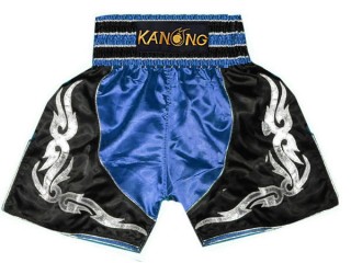Troncs de Boxe Kanong : KNBSH-202-Bleu-Noir