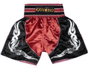 Troncs de Boxe Kanong : KNBSH-202-Rouge-Noir