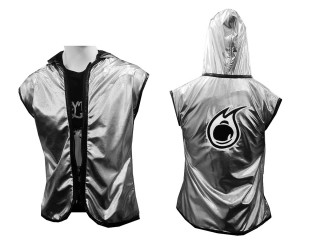 Kanong Sweats à capuche Muay Thai pour femmes : Argent