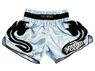 Kanong Rétro Short Muay Thai : KNSRTO-209-Bleu clair