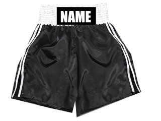 Short de Boxe Personnalisé : KNBSH-026-Noir