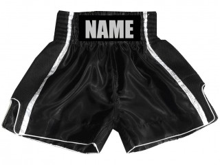 Short de Boxe Personnalisé : KNBSH-027-Noir