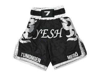 Short de boxe personnalisé créer le short de boxe: KNBXCUST-2033-Noir