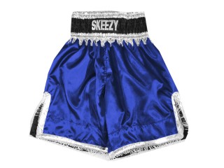 Short de boxe personnalisé créer le short de boxe: KNBXCUST-2034-Bleu