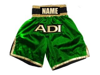 Short de boxe personnalisé créer le short de boxe: KNBXCUST-2036-Vert