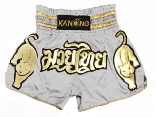 Kanong Short Boxe Thai : KNS-135-Gris