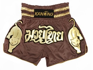 Kanong Short Boxe Thai : KNS-135-Brun clair