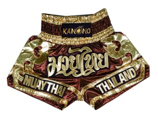 Kanong Short Boxe Thai : KNS-136-Bordeaux