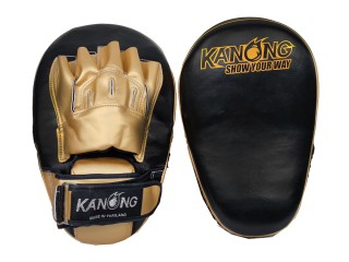 Long et large Punch Pads d'entraînement Kanong : Noir/Or