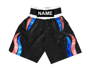 Short boxe anglaise Personnalisé : KNBSH-028-Noir