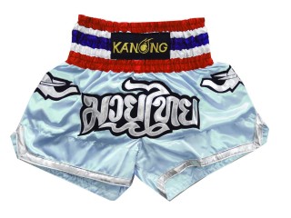 Kanong Short Muay Thai : KNS-125-Bleu clair