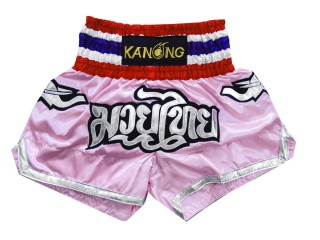 Kanong Short Muay Thai : KNS-125-Rose clair