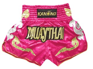 Kanong Short de Muay Thai : KNS-126-Rose foncé