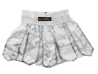 Kanong Short Boxe Thai : KNS-139-Blanc