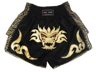 Boxsense Rétro Short Muay Thai : BXSRTO-026-Noir