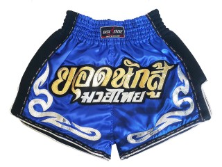 Boxsense Rétro Short Muay Thai : BXSRTO-027-Bleu