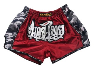 Kanong Rétro Short Muay Thai : KNSRTO-231-Bordeaux