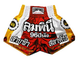 Lumpinee Short de Boxe Femme : LUM-001-Rouge