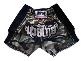 Lumpinee Rétro Short de Boxe Femme : LUMRTO-003-Camoflage