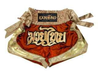 Kanong Short de Muay Thaï : KNS-132-Orange